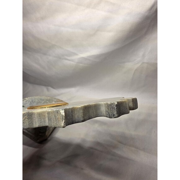 Rare Collectible Vintage Antique Quartz Stone Brazil Clock Home Decor Unique - Picture 5 of 7